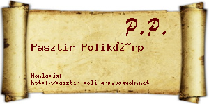 Pasztir Polikárp névjegykártya